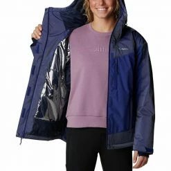 Women's Columbia Point Park™ Hooded Insulated Jacket Neon Sunrise Sheen -Columbia Shop unnamed file 2704