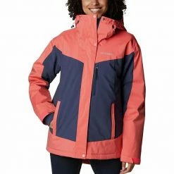Women's Columbia Point Park™ Hooded Insulated Jacket Neon Sunrise Sheen -Columbia Shop unnamed file 2709
