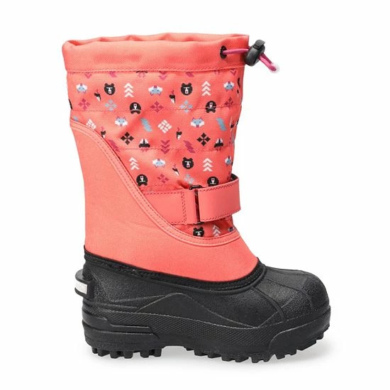 Columbia Youth Powderbug Plus II Girls' Waterproof Snow Boots Navy Wild Fuchsia 4 Columbia Youth Powderbug Plus II Girls' Waterproof Snow Boots Navy Wild Fuchsia - Image 2