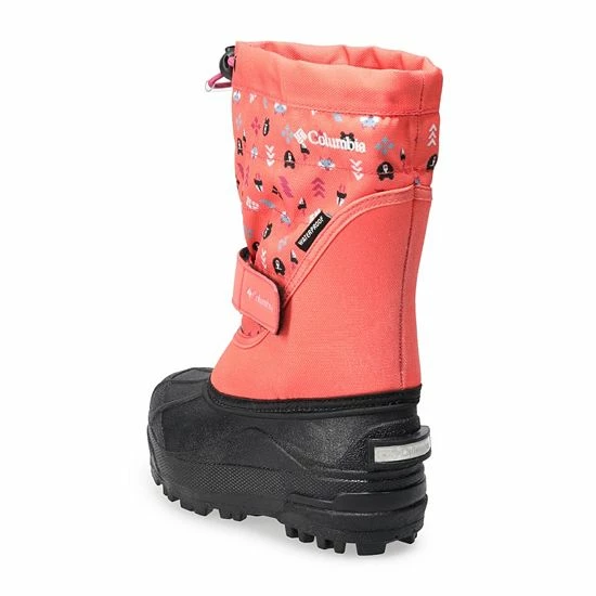 Columbia Youth Powderbug Plus II Girls' Waterproof Snow Boots Navy Wild Fuchsia 5 Columbia Youth Powderbug Plus II Girls' Waterproof Snow Boots Navy Wild Fuchsia - Image 3