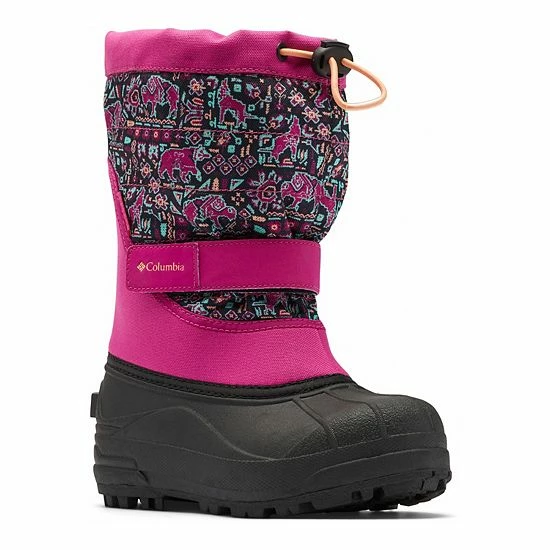 Columbia Youth Powderbug Plus II Girls' Waterproof Snow Boots Navy Wild Fuchsia 9 Columbia Youth Powderbug Plus II Girls' Waterproof Snow Boots Navy Wild Fuchsia - Image 7