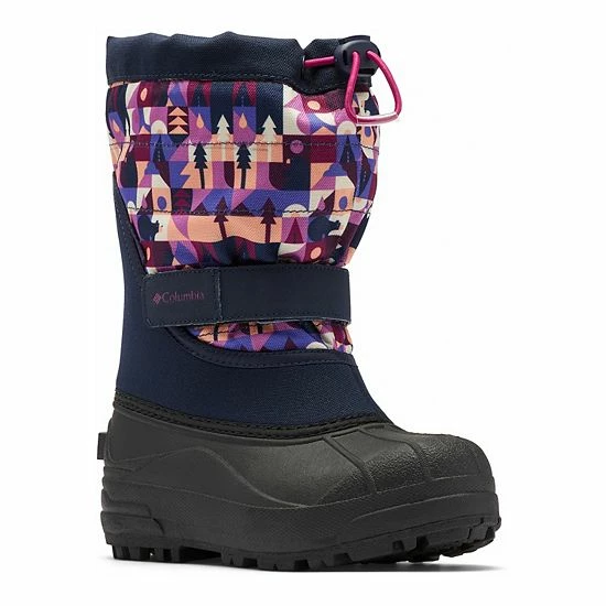 Columbia Youth Powderbug Plus II Girls' Waterproof Snow Boots Navy Wild Fuchsia 12 Columbia Youth Powderbug Plus II Girls' Waterproof Snow Boots Navy Wild Fuchsia - Image 10