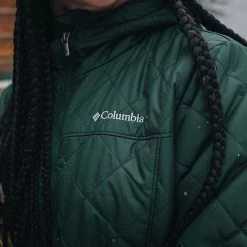 Women's Columbia Copper Crest Hooded Quilted Jacket Canyon Blue -Columbia Shop unnamed file 29