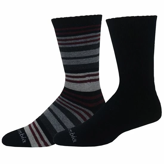 Men's Columbia 2-pack Wool-Blend Crew Socks Black Check Men's Columbia 2-pack Wool-Blend Crew Socks Black Check -Columbia Shop unnamed file 2903