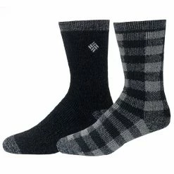 Men's Columbia 2-pack Wool-Blend Crew Socks Black Check 6 Men's Columbia 2-pack Wool-Blend Crew Socks Black Check -Columbia Shop unnamed file 2904