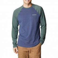 Men's Big & Tall Columbia Thistletown Hills™ Raglan Tee Shark Heather -Columbia Shop unnamed file 3034