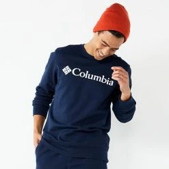 Men's Columbia Trek Fleece Crew Mountain Red Black -Columbia Shop unnamed file 3041