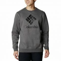 Men's Columbia Trek Fleece Crew Mountain Red Black -Columbia Shop unnamed file 3046