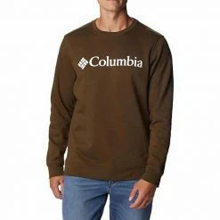Men's Columbia Trek Fleece Crew Mountain Red Black -Columbia Shop unnamed file 3054
