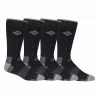 Men's Columbia 4-pack Moisture-Control Basic Half-Cushioned Crew Socks Black