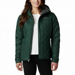 Women's Columbia Copper Crest Hooded Quilted Jacket Canyon Blue -Columbia Shop unnamed file 31