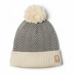 Columbia Palmer Peak Junior Women's Pom Beanie Black Apres Stripe -Columbia Shop unnamed file 3132