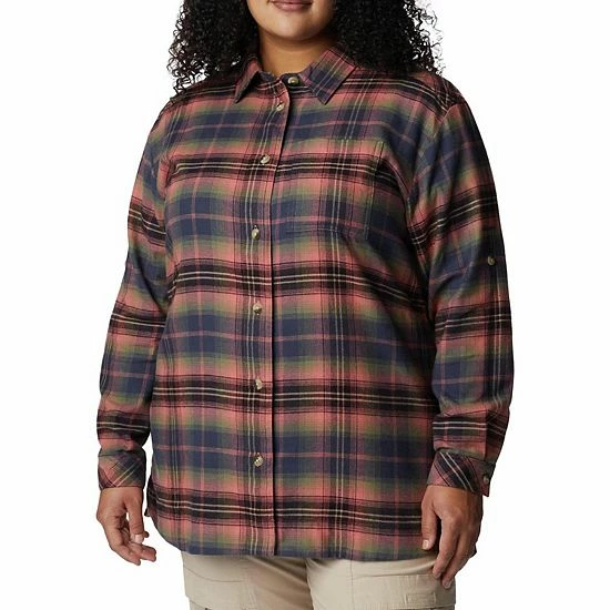 Plus Size Columbia Holly Hideaway™ Plaid Flannel Shirt Red Lily Buff Chk Plus Size Columbia Holly Hideaway™ Plaid Flannel Shirt Red Lily Buff Chk -Columbia Shop unnamed file 3134