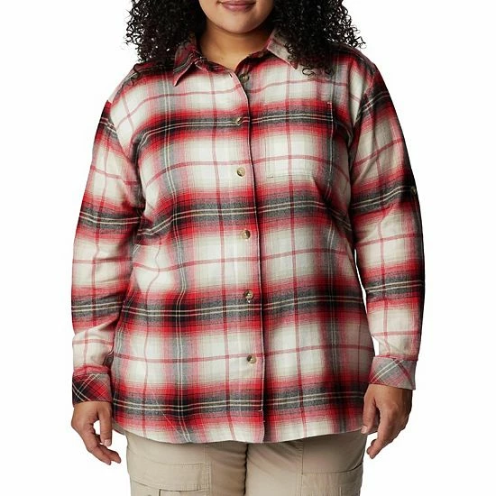 Plus Size Columbia Holly Hideaway™ Plaid Flannel Shirt Red Lily Buff Chk Plus Size Columbia Holly Hideaway™ Plaid Flannel Shirt Red Lily Buff Chk -Columbia Shop unnamed file 3143