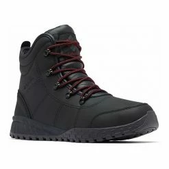 Columbia Fairbanks Rover II Men's Leather Waterproof Winter Boots Black