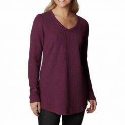 Women's Columbia Pine Peak™ Long Sleeve Thermal Tunic Top Marionberry Heather -Columbia Shop unnamed file 3228