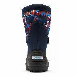 Columbia Powderbug Plus II Print Boys' Waterproof Snow Boots Black Tangy Orange -Columbia Shop unnamed file 3241