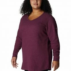 Plus Size Columbia Pine Peak™ Thermal Tunic Marionberry Heather -Columbia Shop unnamed file 3273