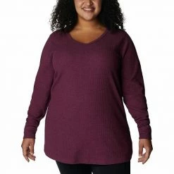 Plus Size Columbia Pine Peak™ Thermal Tunic Marionberry Heather -Columbia Shop unnamed file 3277