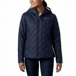 Women's Columbia Copper Crest Hooded Quilted Jacket Canyon Blue -Columbia Shop unnamed file 33
