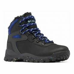 Columbia Newton Ridge Women's Waterproof Winter Hiking Boots Black Dark Sapphire -Columbia Shop unnamed file 3300