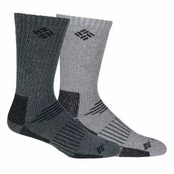Men's Columbia 2-pack Wool-Blend Full-Cushioned Crew Socks Gravel -Columbia Shop unnamed file 3323