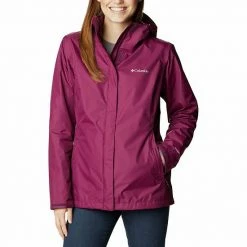 Women's Columbia Arcadiaâ„¢ II Hooded Packable Jacket Bright Geranium Noctur