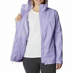Women's Columbia Arcadia™ II Hooded Packable Jacket Bright Geranium Noctur -Columbia Shop unnamed file 373