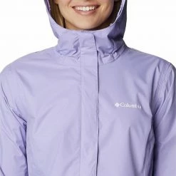 Women's Columbia Arcadia™ II Hooded Packable Jacket Bright Geranium Noctur -Columbia Shop unnamed file 374