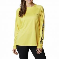Women's Columbia Fork Stream UPF 50 Long-Sleeve Active Shirt Bright Aqua Nocturnal -Columbia Shop unnamed file 3776