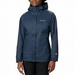 Women's Columbia Arcadia™ II Hooded Packable Jacket Bright Geranium Noctur -Columbia Shop unnamed file 380