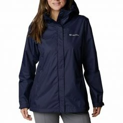 Women's Columbia Arcadia™ II Hooded Packable Jacket Bright Geranium Noctur -Columbia Shop unnamed file 386