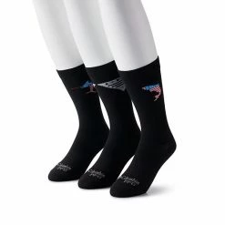 Men's Columbia 3-pack PFG Patterned Crew Socks Black Red Blue