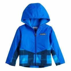 Toddler Boy Columbia Overlap Fleece Hooded Lightweight Jacket Blue -Columbia Shop unnamed file 3980