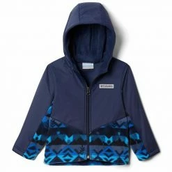 Toddler Boy Columbia Overlap Fleece Hooded Lightweight Jacket Blue -Columbia Shop unnamed file 3984