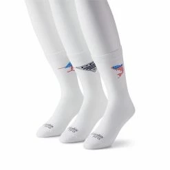 Men's Columbia 3-pack PFG Americana Crew Socks Blue White Gray