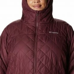 Plus Size Columbia Copper Crest Quilted Long Jacket Serenity -Columbia Shop unnamed file 405