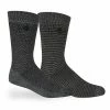 Mens Columbia Lifestyle Classic C Stripe MicroPoly Crew Socks Navy