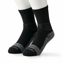 Men's Columbia Active 2-Pack Cropped Crew Socks Brown
