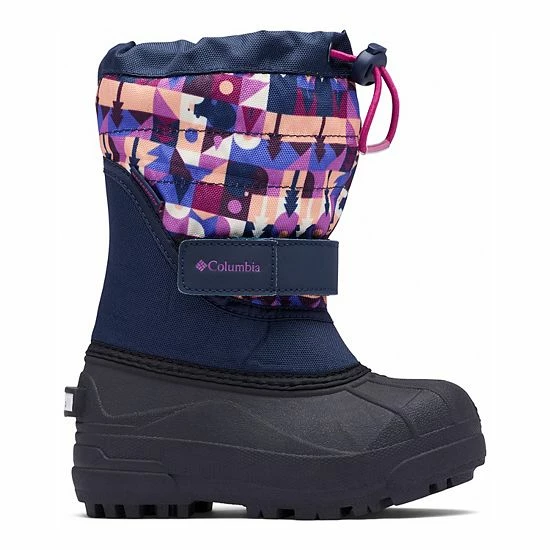 Columbia Powderbug II Plus Print Toddler Girls' Waterproof Snow Boots Fuchsia Bright Nectar 4 Columbia Powderbug II Plus Print Toddler Girls' Waterproof Snow Boots Fuchsia Bright Nectar - Image 2