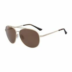 Columbia 60mm Canyon's Bend Polarized Aviator Sunglasses Shiny Gold
