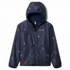 Boys 4-20 Columbia Pixel Grabber Reversible Jacket Collegiate Navy Camp