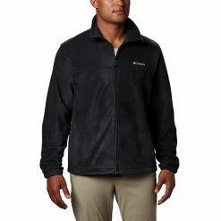 Men's Columbia Steens Mountain™ Full-Zip Fleece Jacket Black Olive Green -Columbia Shop unnamed file 48