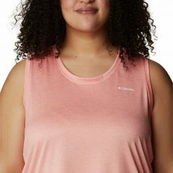 Plus Size Columbia Hike Moisture-Wicking Tank Coral Reef Heather -Columbia Shop unnamed file 4879
