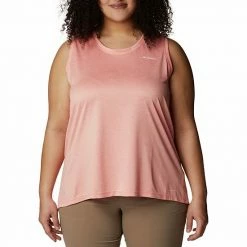 Plus Size Columbia Hike Moisture-Wicking Tank Coral Reef Heather -Columbia Shop unnamed file 4880