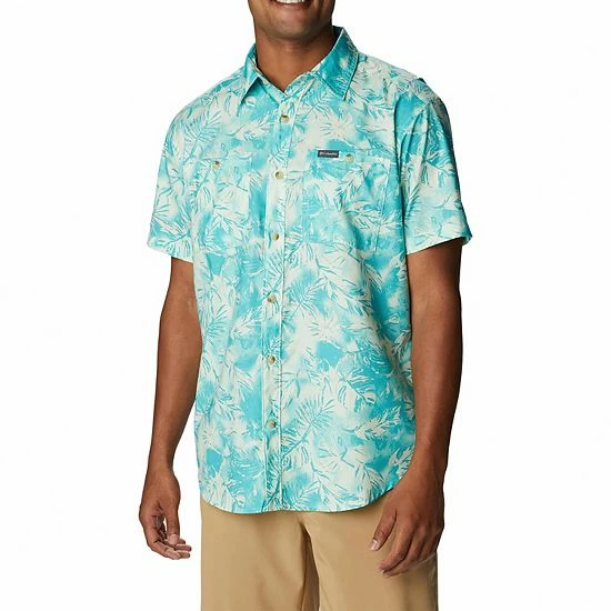 Men's Columbia Utilizer Printed Woven Button-Down Shirt Nimbus Grey 12 Men's Columbia Utilizer Printed Woven Button-Down Shirt Nimbus Grey - Image 10