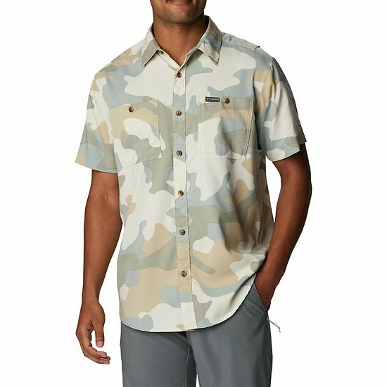 Men's Columbia Utilizer Printed Woven Button-Down Shirt Nimbus Grey 13 Men's Columbia Utilizer Printed Woven Button-Down Shirt Nimbus Grey - Image 11