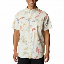Columbia Rapid Rivers™ Printed Short Sleeve Shirt Ancient Fossil