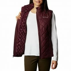 Women's Columbia Copper Crest™ Quilted Vest Red Lily -Columbia Shop unnamed file 530