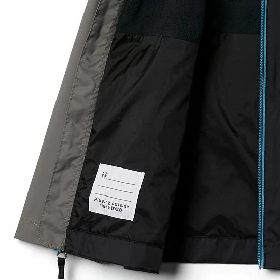 Boys 4-20 Columbia Rain-zilla Fleece-lined Rain Jacket Deep Marine 5 Boys 4-20 Columbia Rain-zilla Fleece-lined Rain Jacket Deep Marine - Image 3